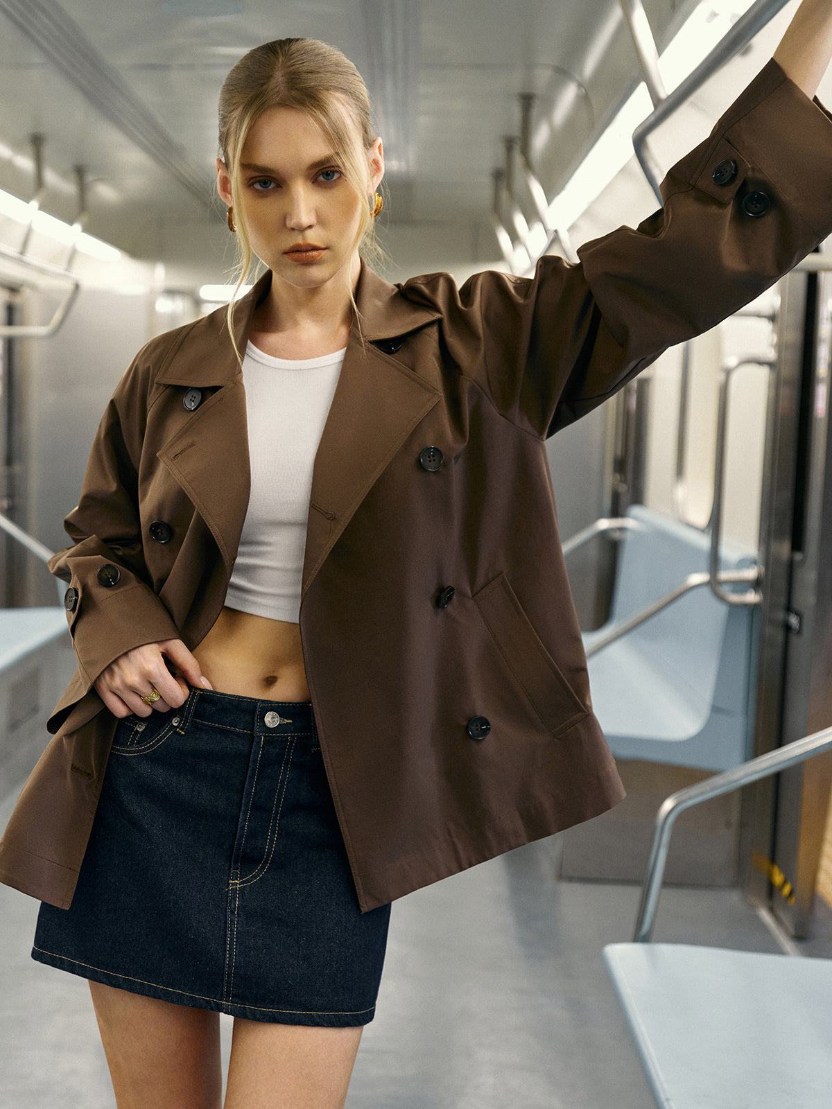 Double-Breasted Trench Coat